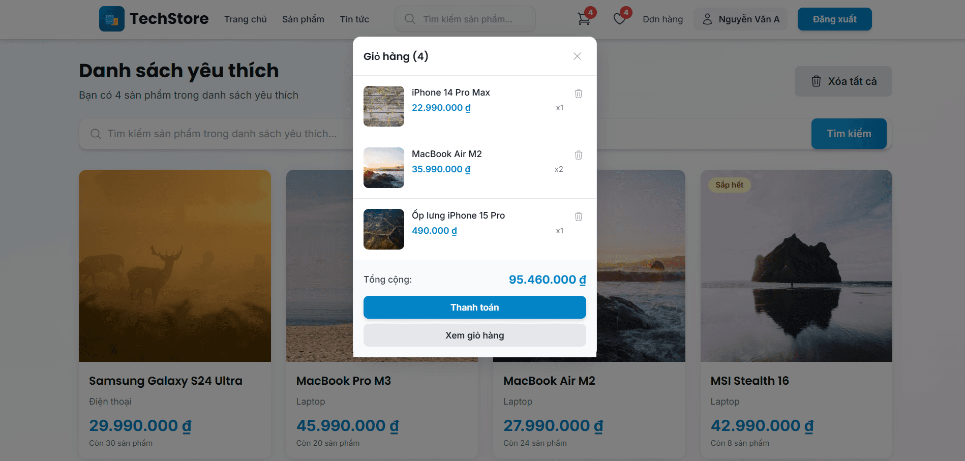 Website bán hàng tích hợp Chatbot tư vấn thông minh sử dụng NLP và LLM thumbnail 3