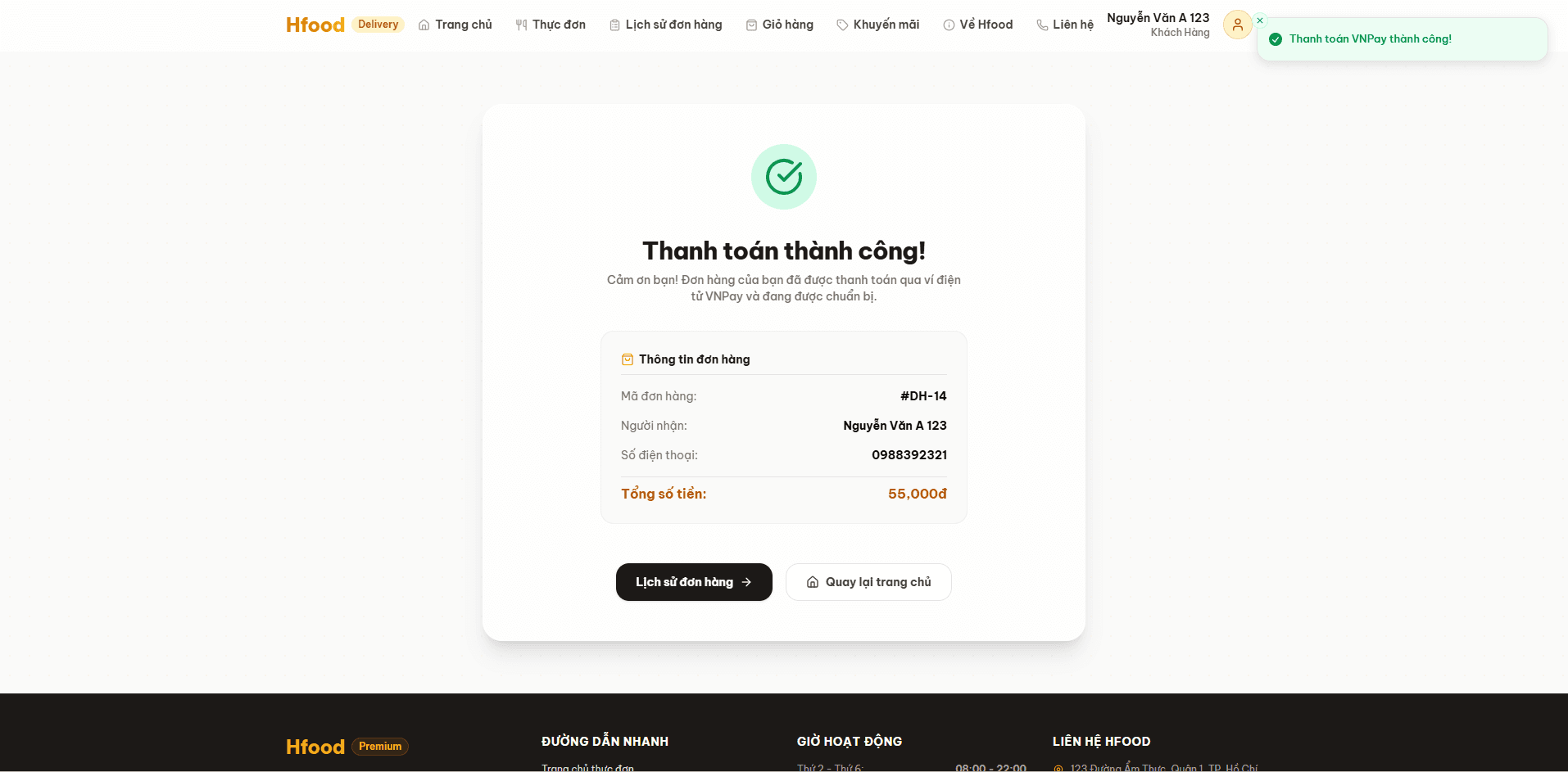 Website Đặt Đồ Ăn Trực Tuyến (Spring Boot + ReactJS) thumbnail 3